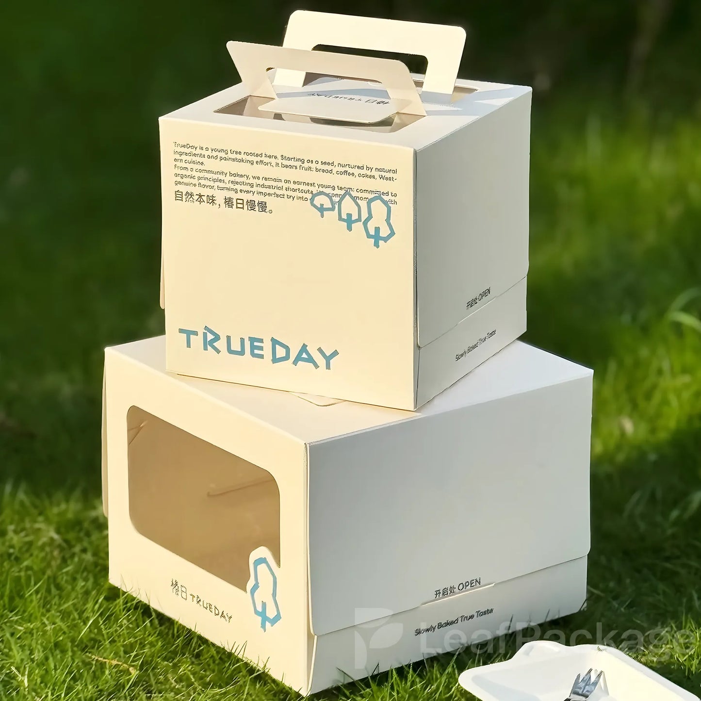 Custom Window Cake Boxes with Handle