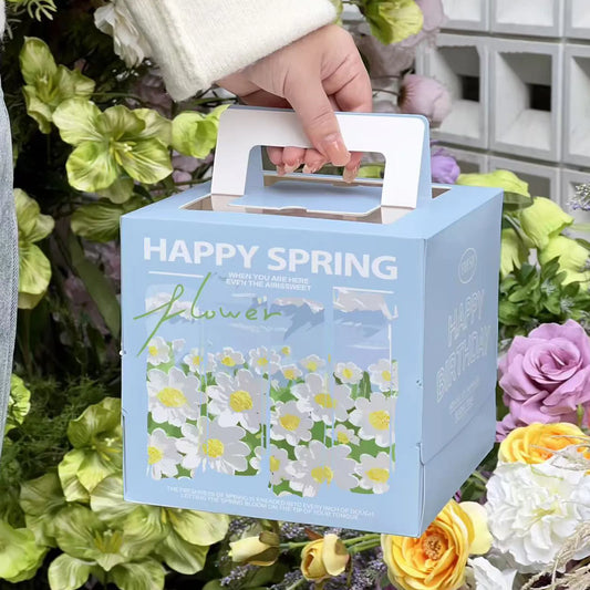 Custom Window Cake Boxes with Handle