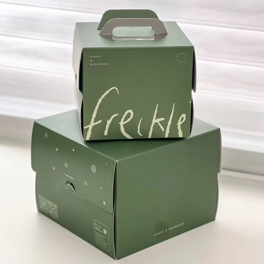 Custom Window Cake Boxes with Handle