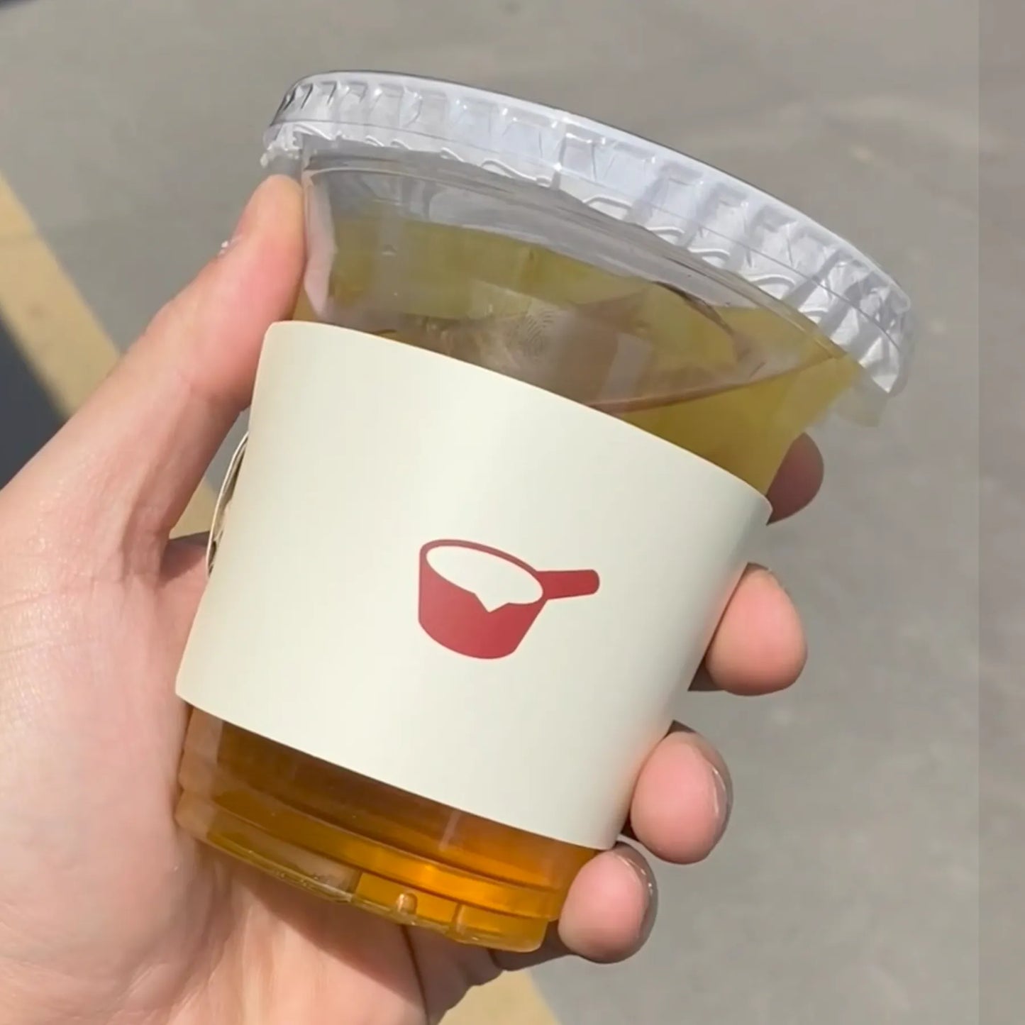 Custom Single-Layer White Cardboard Cup Sleeve