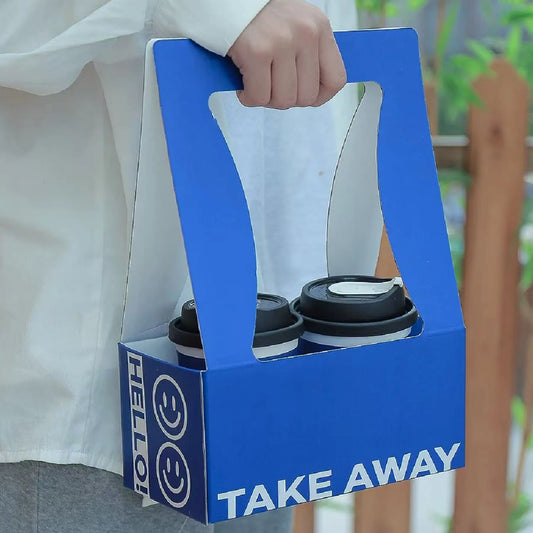 Custom Handled Coffee Cup Carriers