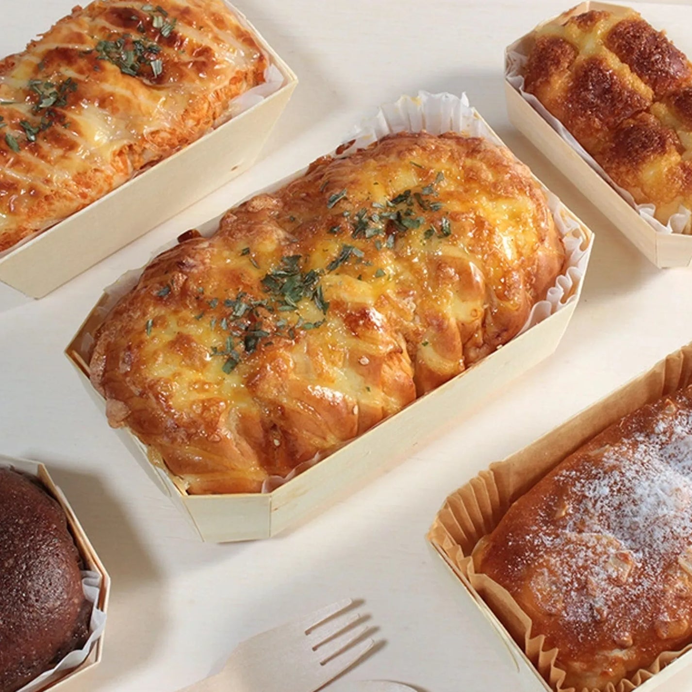 Custom Wooden Baking Mold with Parchment