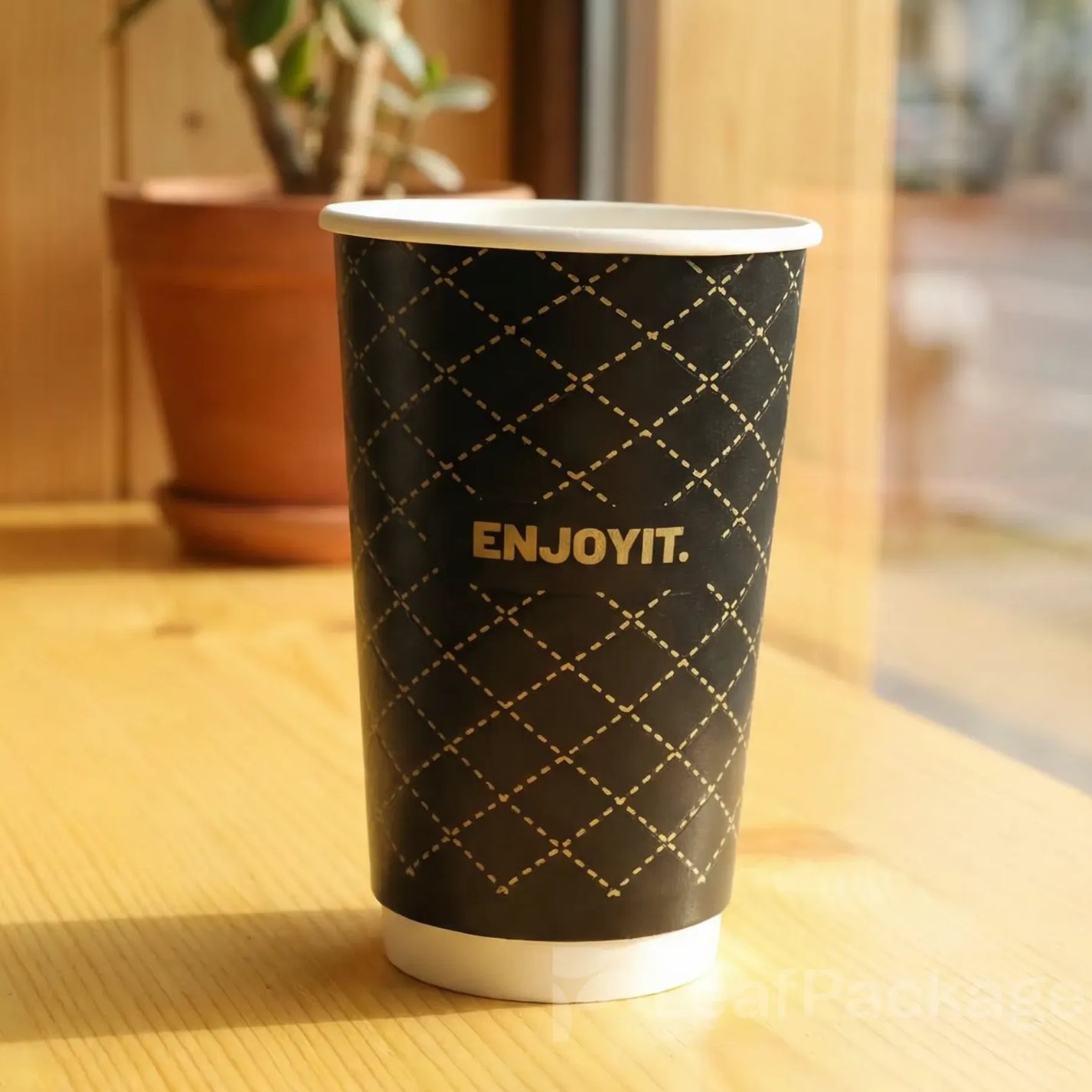 カスタムダイヤモンドエンボスコーヒーカップ