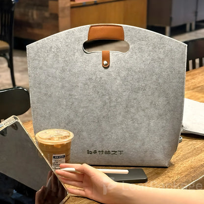 Custom Die-Cut Handle Felt Bag