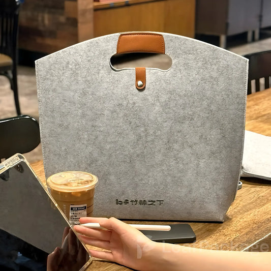 Custom Die-Cut Handle Felt Bag