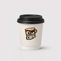 8oz Custom Recyclable Paper Coffee Cups