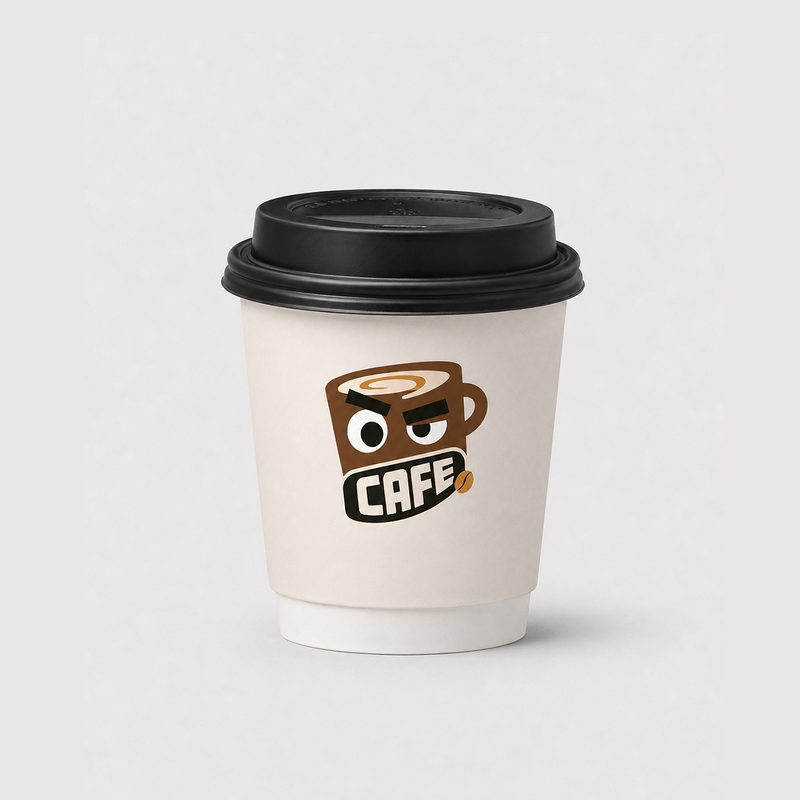 8oz Custom Recyclable Paper Coffee Cups