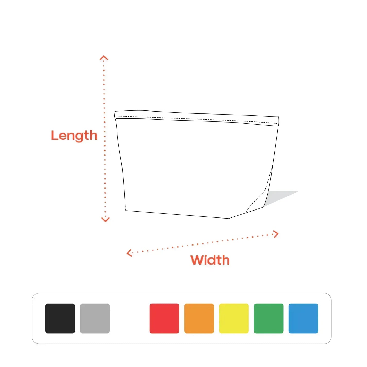 Custom Tyvek Cosmetic Pouch