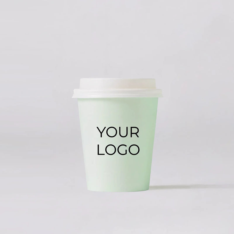 8oz Custom Printed Single Wall Coffee Cups