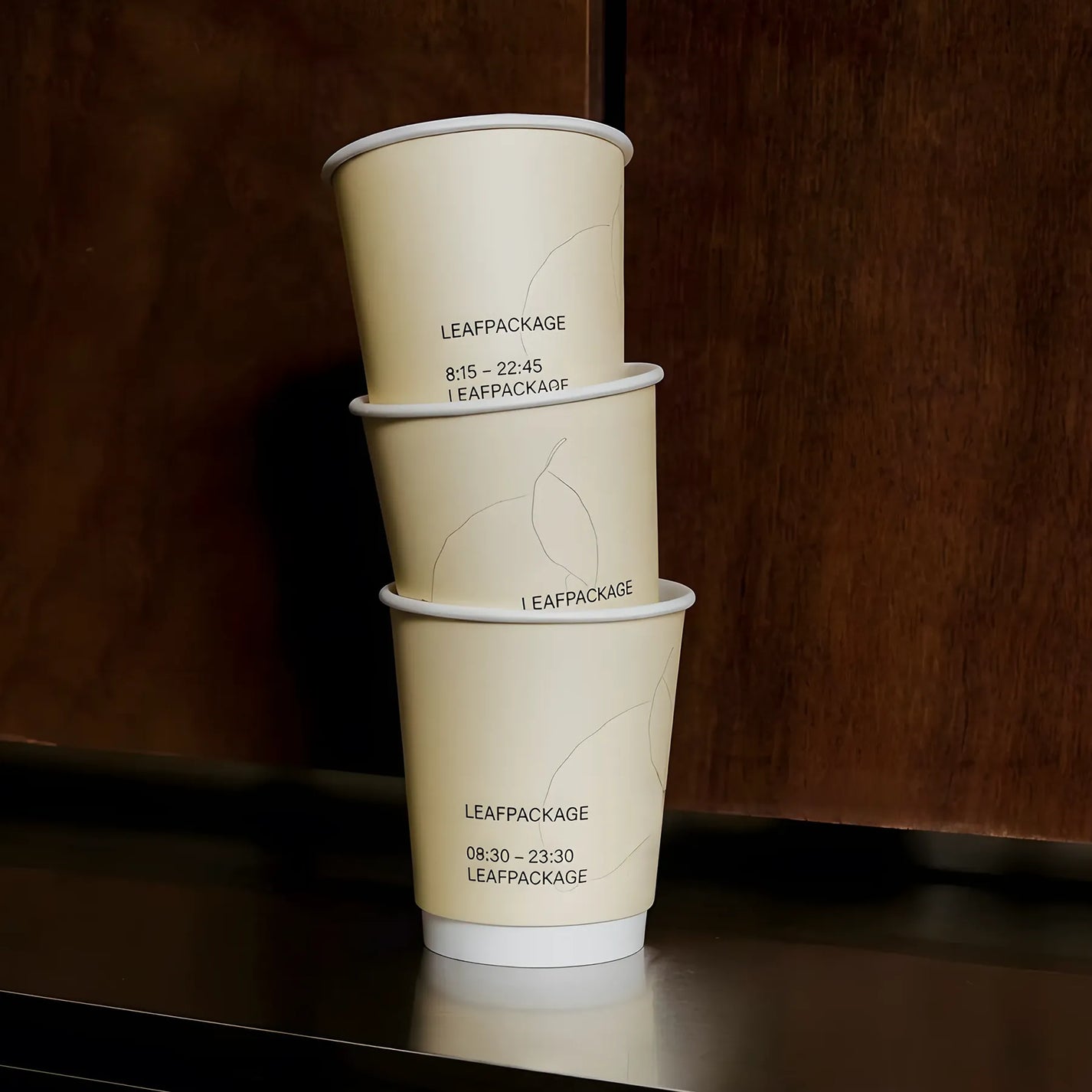 8oz Custom Double Wall Paper Coffee Cups