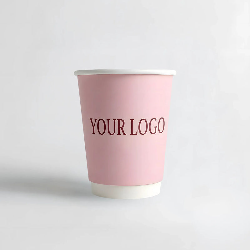 8oz Custom Double Wall Paper Coffee Cups