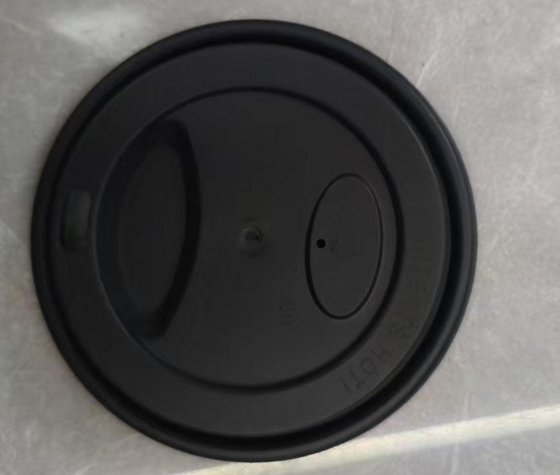 Ready to Ship 90mm Direct Sip PP Cup Lids - Black