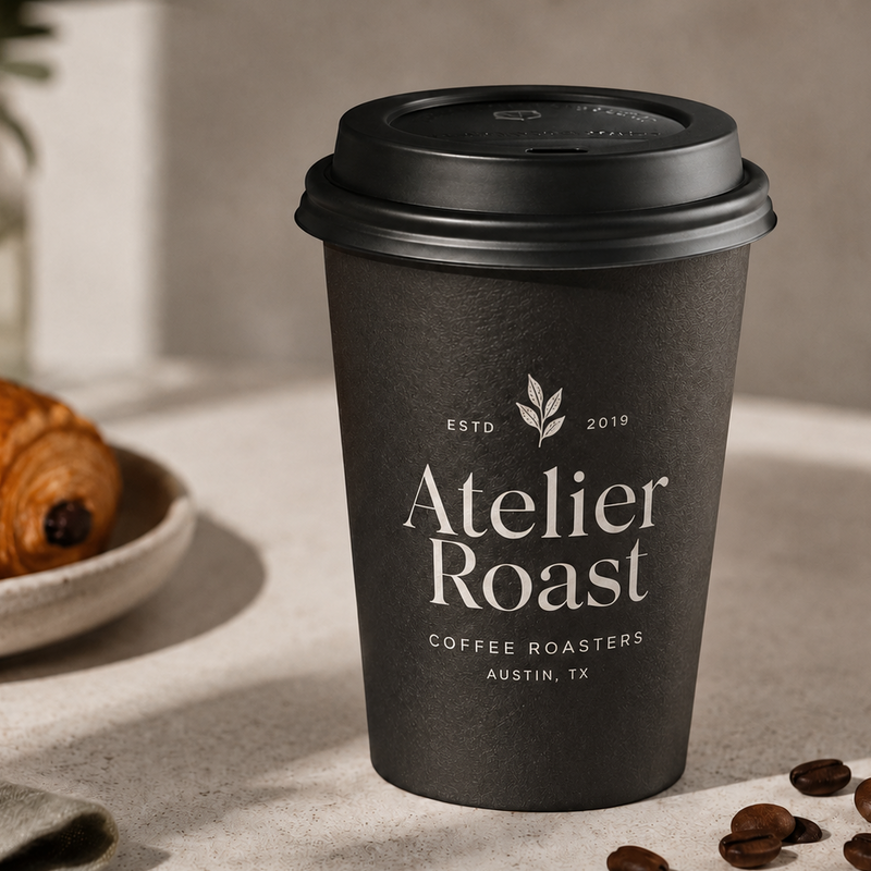 Custom Printed Single Wall Coffee Cups