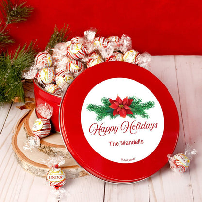 Custom Christmas Candy Tin