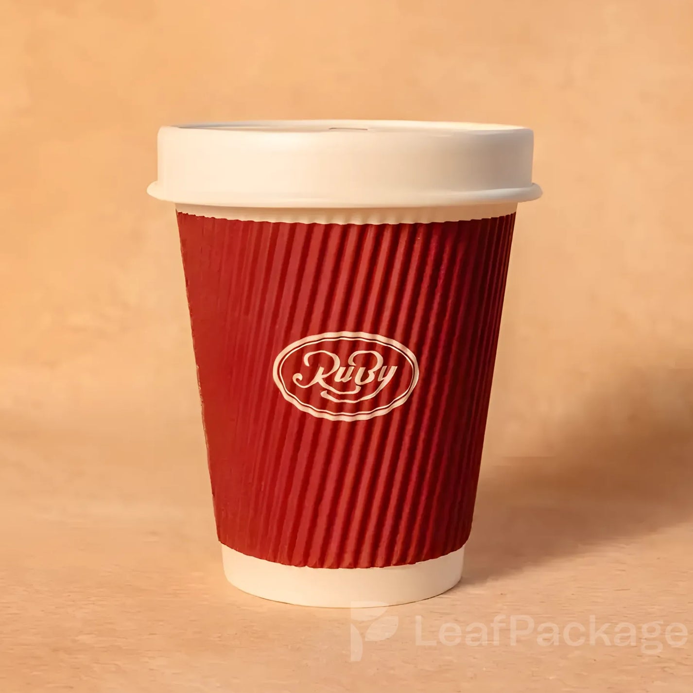 ロゴ入り段ボール紙製コーヒーカップ
