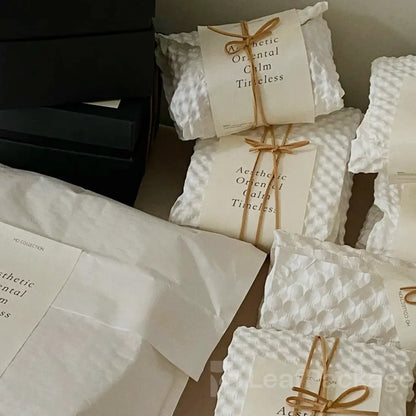 Plastic-free biodegradable honeycomb cushion paper designed to replace bubble wrap and protect fragile products during transport.