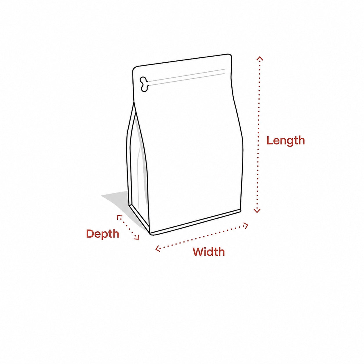 Custom Zipper Flat Bottom Coffee Bag-6