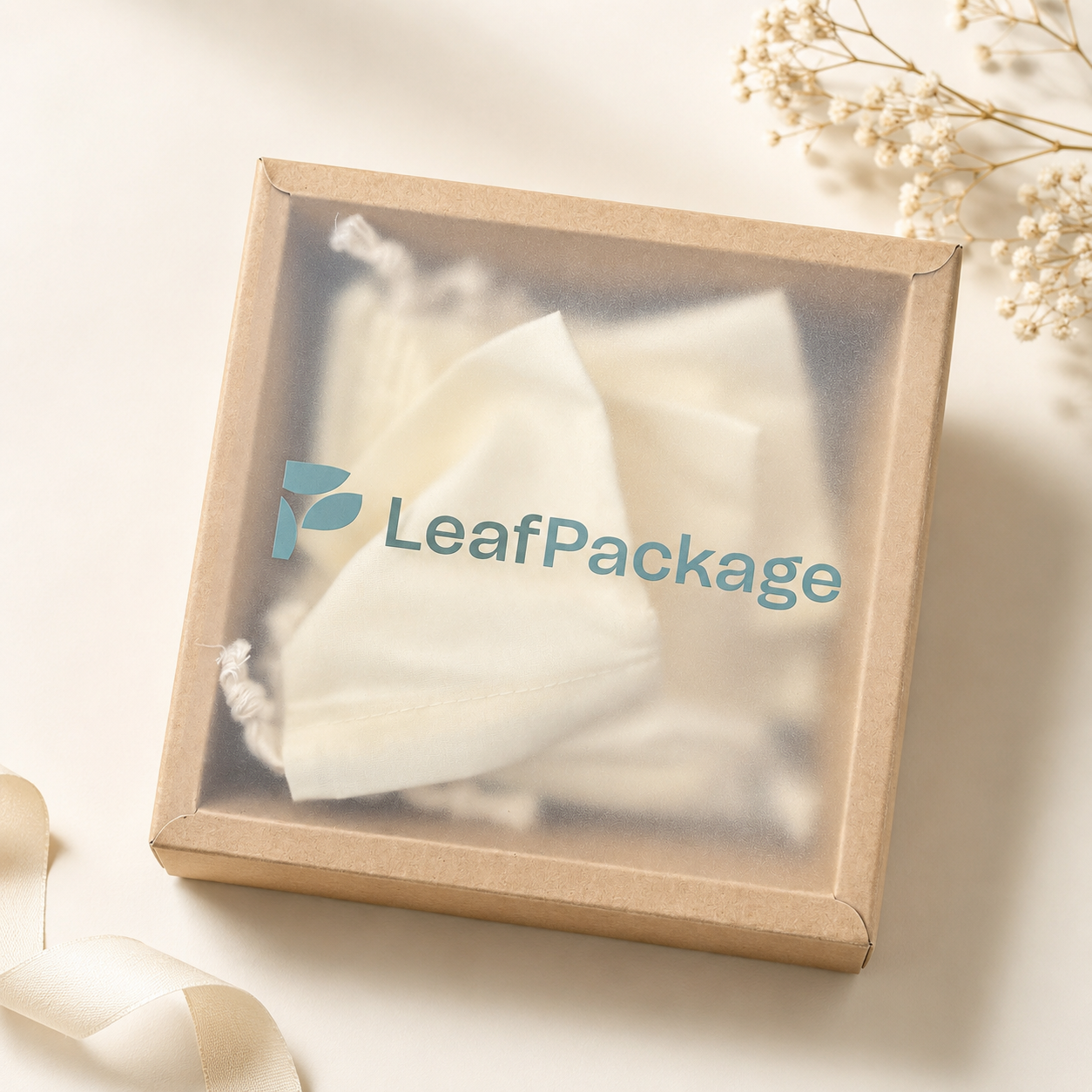 Custom Kraft Gift Boxes with Frosted Clear Lid