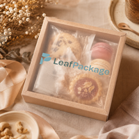 Custom Kraft Gift Boxes with Frosted Clear Lid