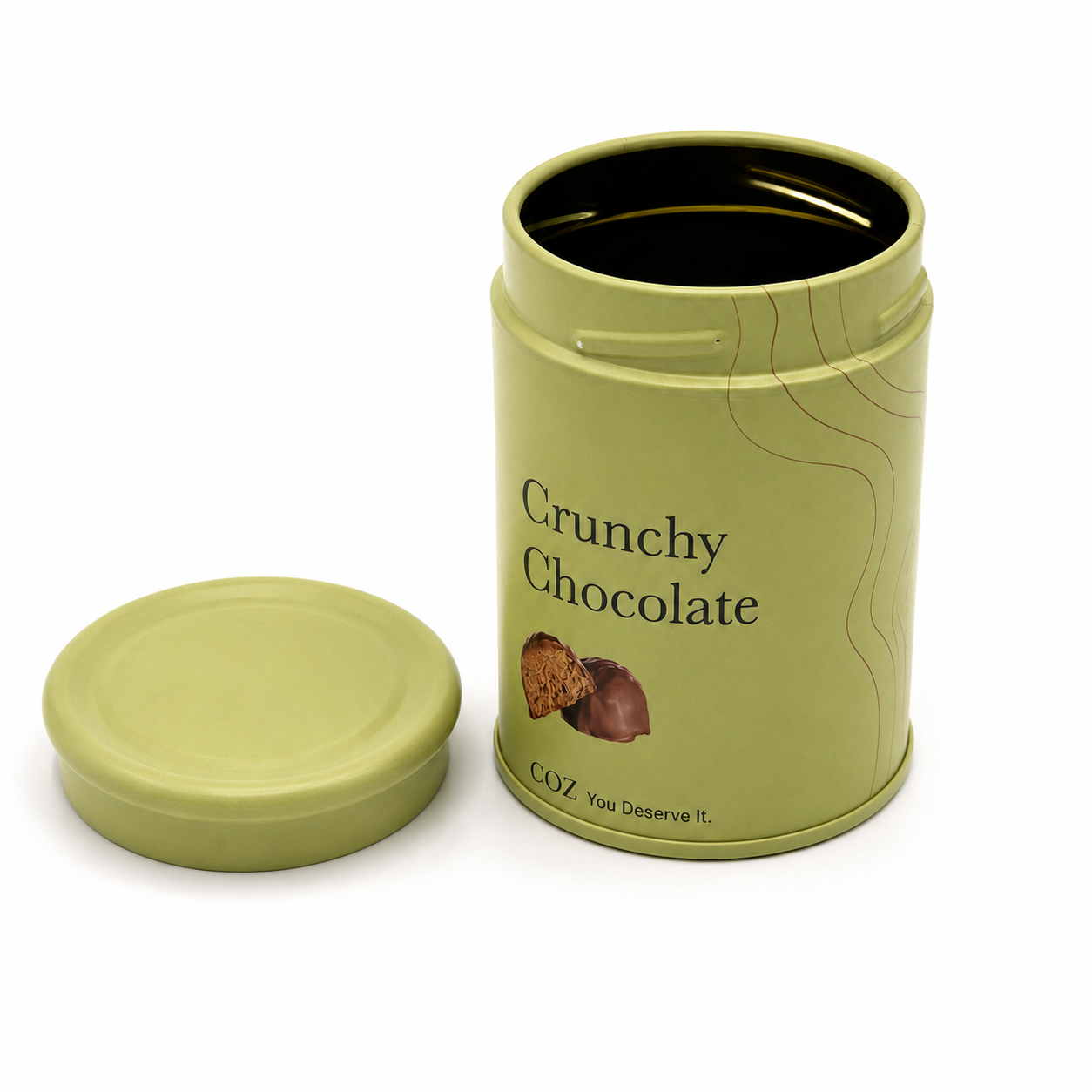 Custom Small Round Tin Boxes for Candy Chocolate and Pills