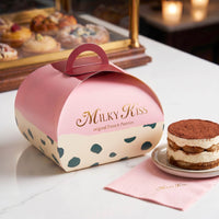Custom Bakery Boxes with Handles | Printed Gable Dessert Boxes - view 2
