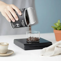 LeafPackage eco-friendly custom paper tube for coffee beans, made from recyclable kraft paper with airtight lid for freshness.