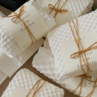 LeafPackage custom honeycomb wrapping paper made from recyclable kraft paper, providing eco-friendly cushioning for shipping and product protection.