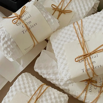 LeafPackage custom honeycomb wrapping paper made from recyclable kraft paper, providing eco-friendly cushioning for shipping and product protection.