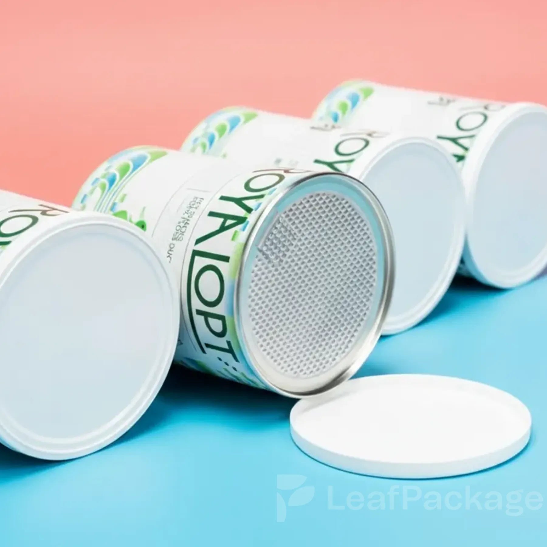 Sustainable custom pet food paper tube, perfect for small business packaging, eco-friendly and recyclable.