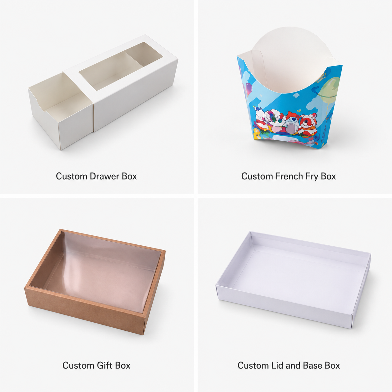 Custom Food Boxes Paperboard Food Packaging for Restaurants