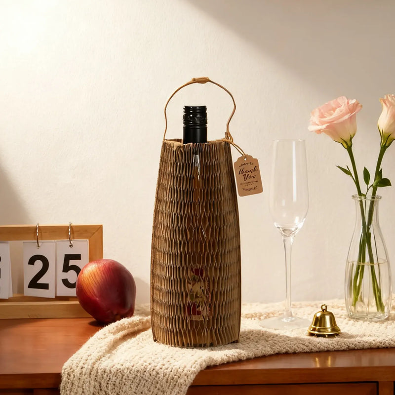 Eco-friendly custom honeycomb protective sleeve by LeafPackage, perfect for small business packaging and product protection.