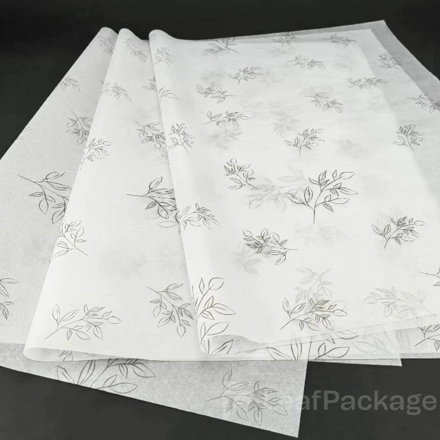 Soft and lightweight custom tissue wrapping paper with logo printing, perfect for small business packaging, gift wrapping, and brand presentation.