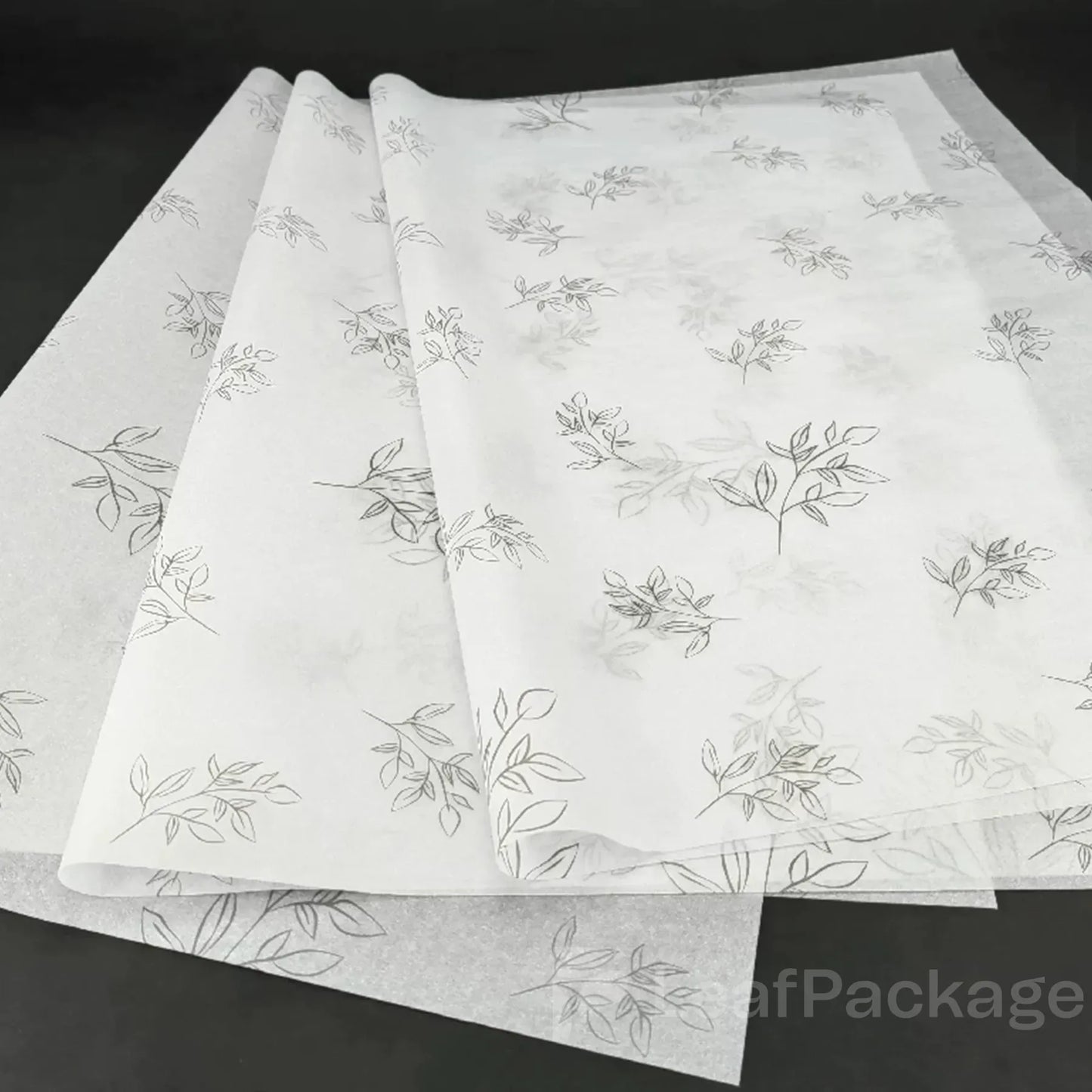 Soft and lightweight custom tissue wrapping paper with logo printing, perfect for small business packaging, gift wrapping, and brand presentation.