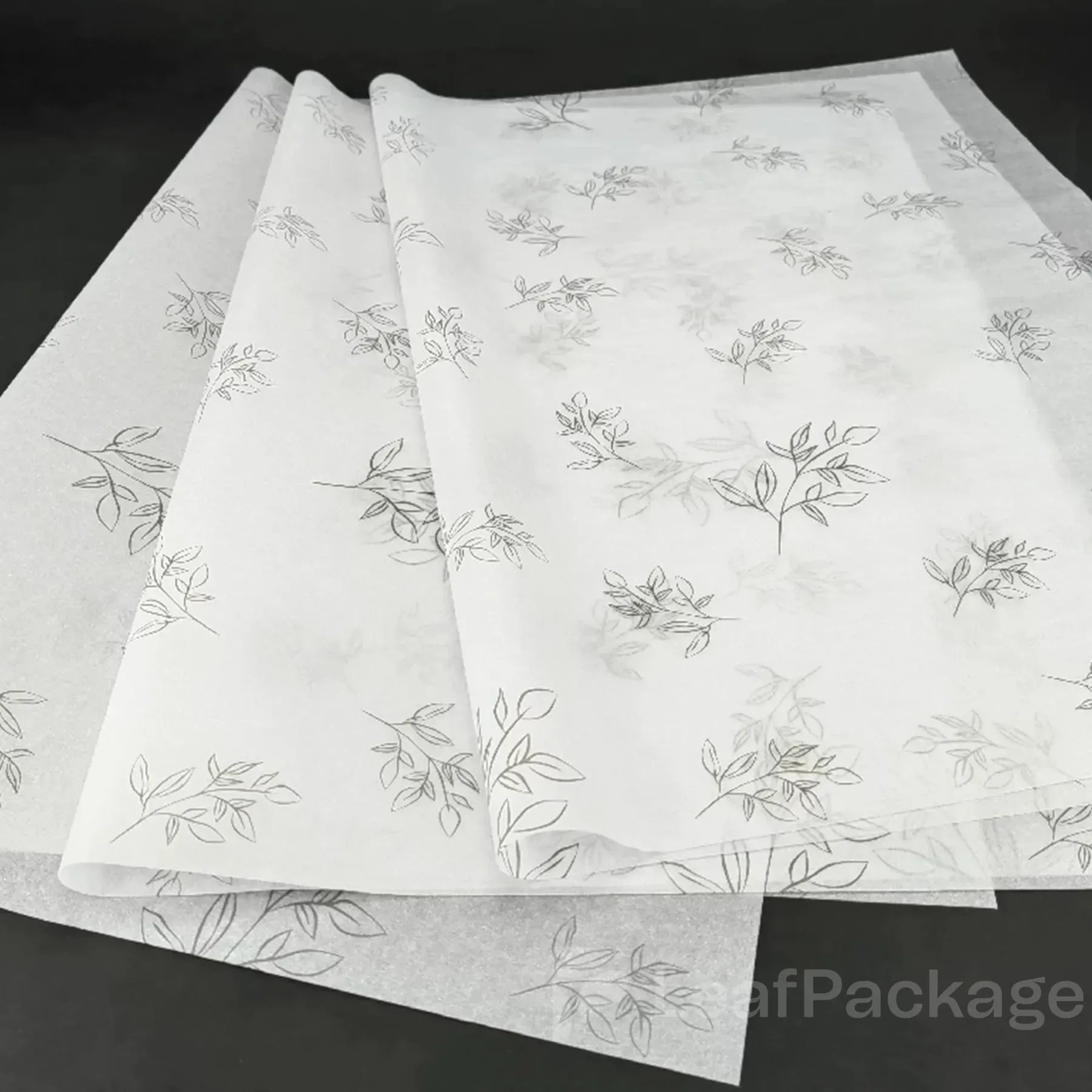 Soft and lightweight custom tissue wrapping paper with logo printing, perfect for small business packaging, gift wrapping, and brand presentation.