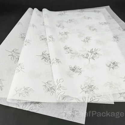Soft and lightweight custom tissue wrapping paper with logo printing, perfect for small business packaging, gift wrapping, and brand presentation.