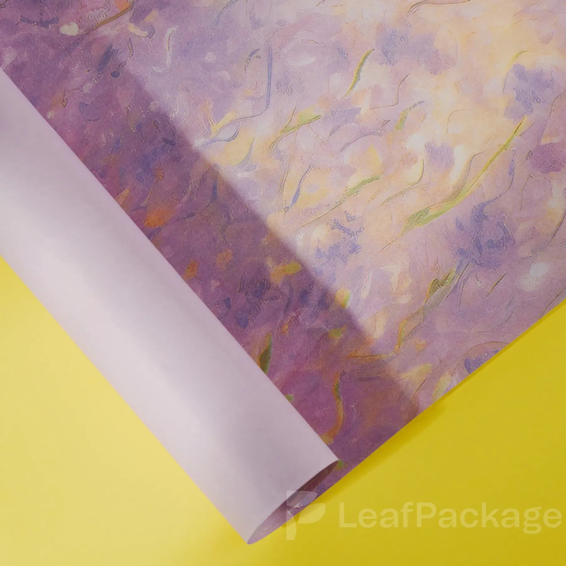 High-quality custom wrapping paper designed for eco-conscious brands. 100% recyclable and compostable, printed using soy-based inks for safe and sustainable packaging.