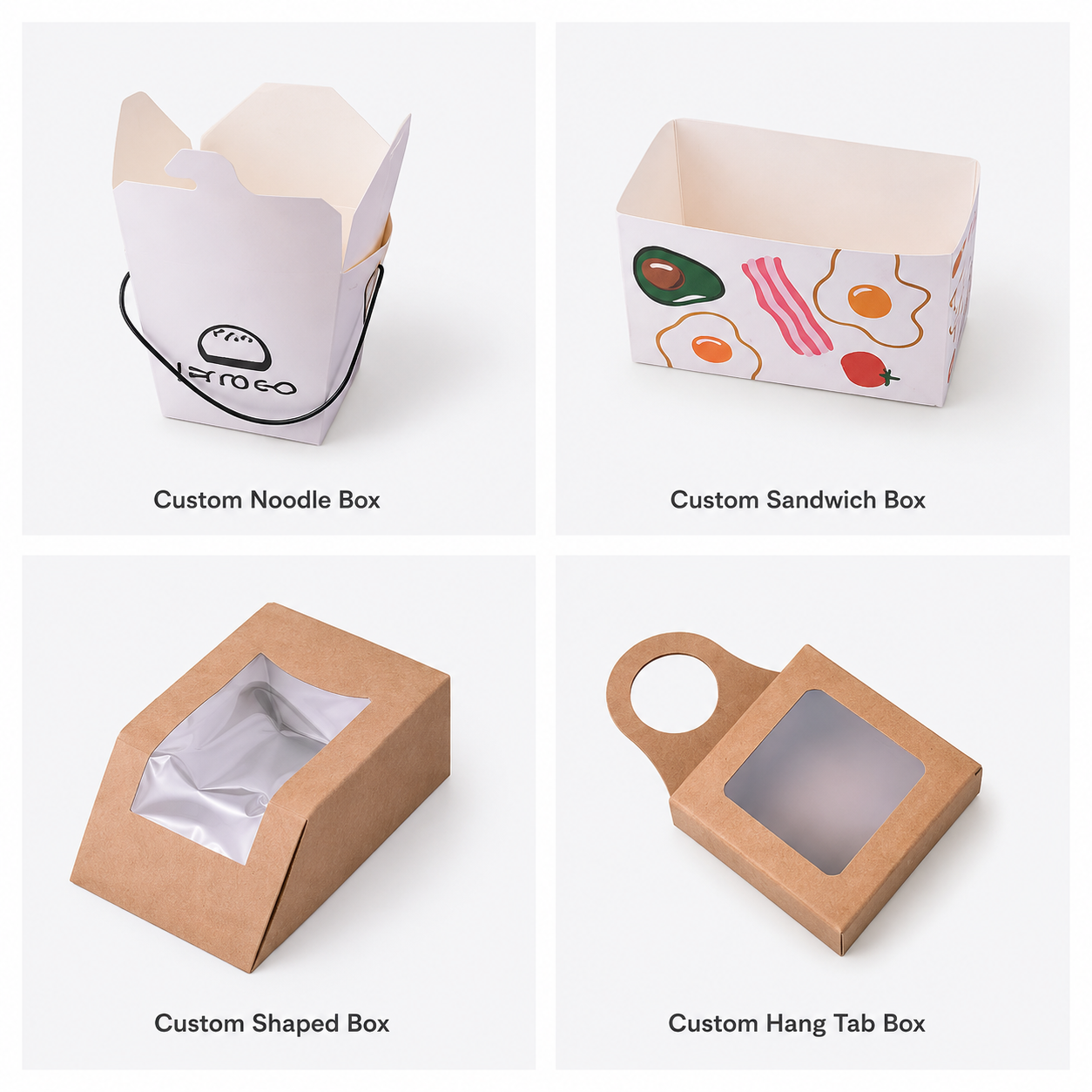 Custom Food Boxes Paperboard Food Packaging for Restaurants
