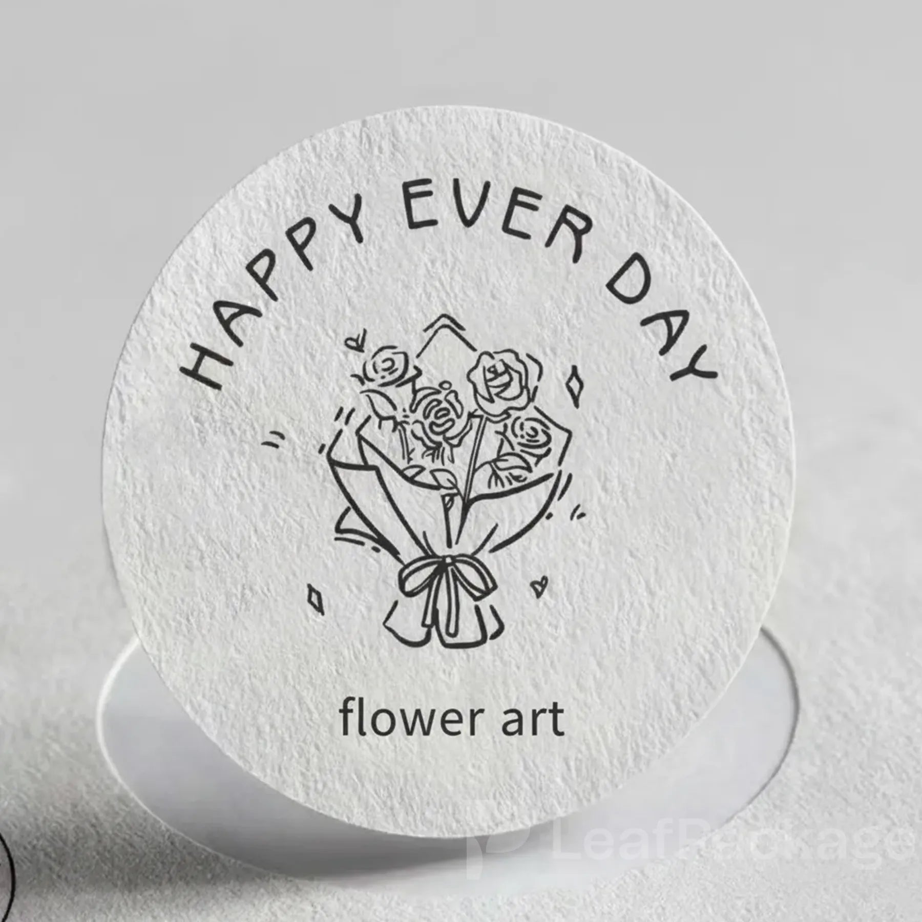 Elevate your product packaging with LeafPackage’s recyclable wood texture labels, offering eco-friendly customization for small business brands.