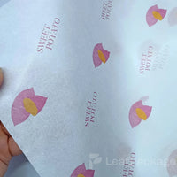 Recyclable and biodegradable custom tissue wrapping paper designed to protect your products and enhance eco-friendly brand image.