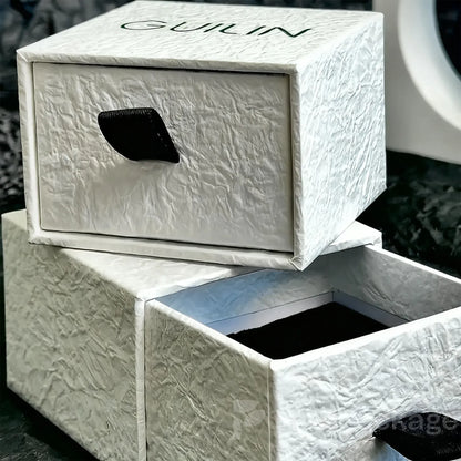 Eco kraft drawer box customizable in size and logo, perfect for small business branding and eco-friendly gift packaging.