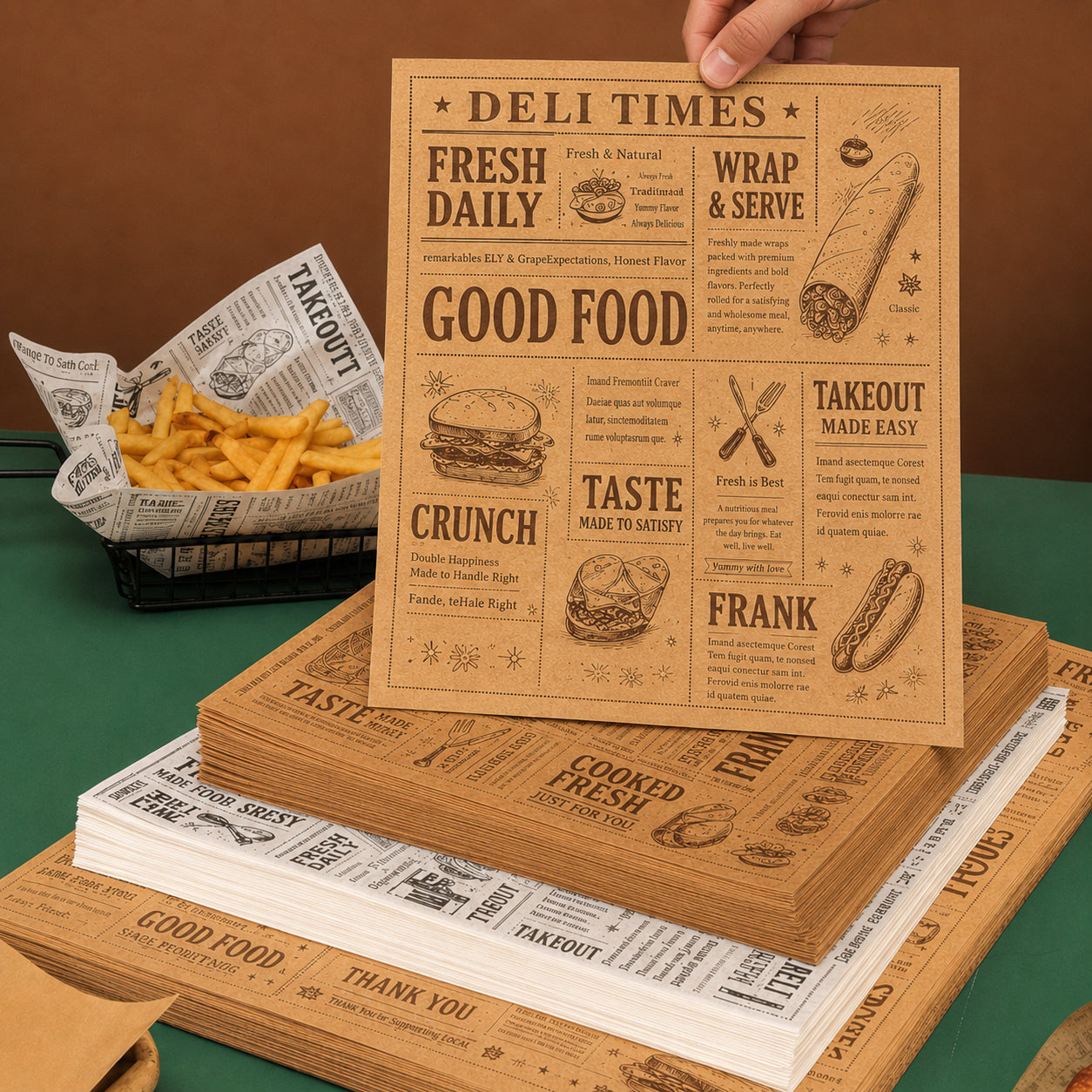 Custom Food Wrapping Paper