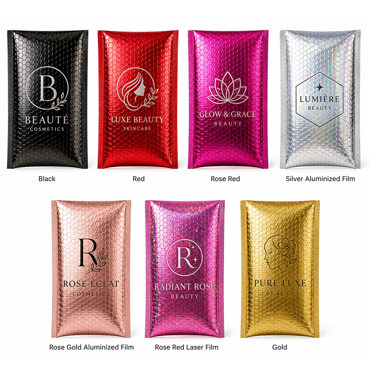 Custom Holographic Bubble Mailers