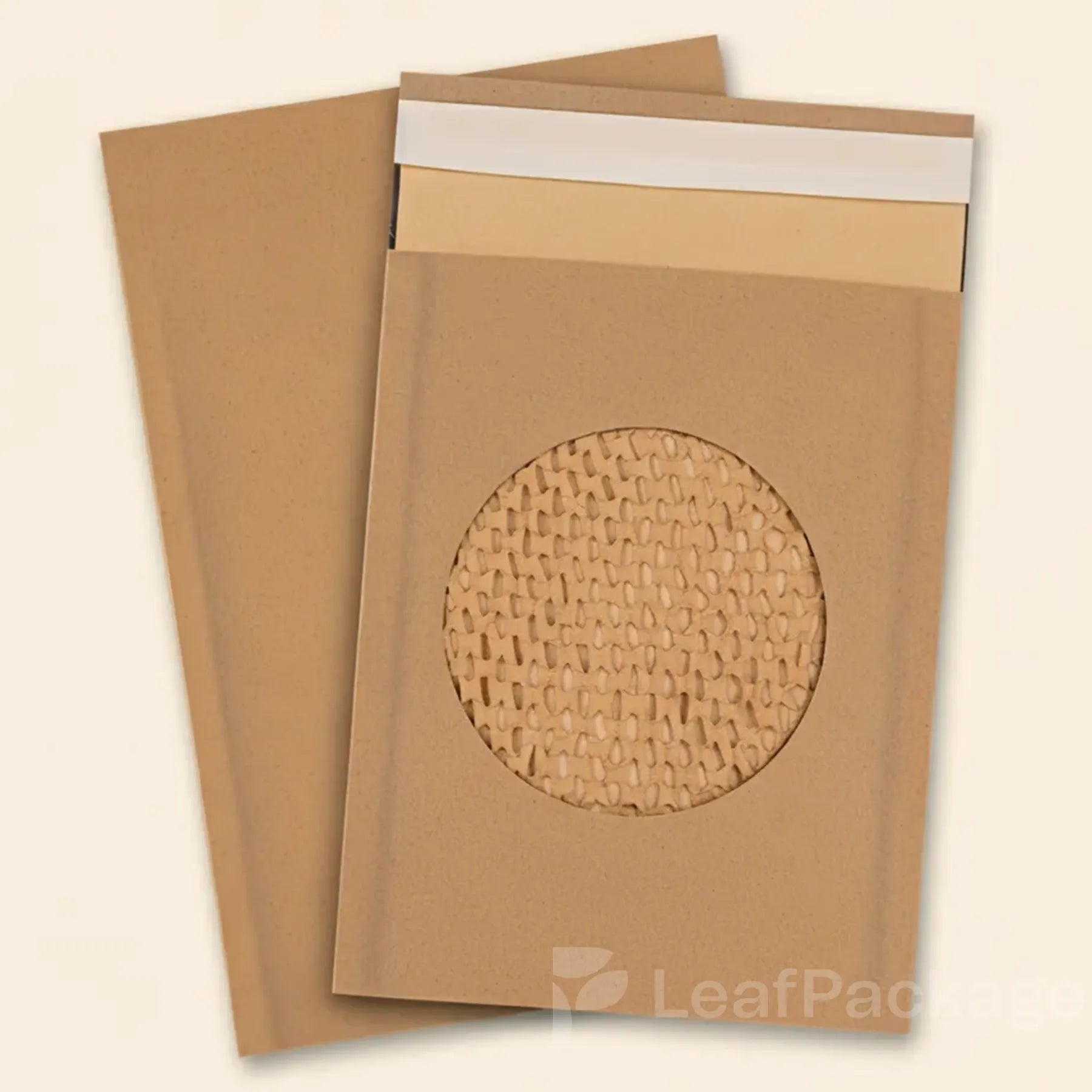 Durable kraft paper honeycomb mailer, eco-conscious alternative to bubble mailers for small business shipping.