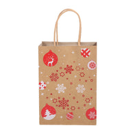 Christmas Printed Kraft Gift Bags
