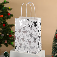 Christmas Foil Printed Kraft Gift Bags
