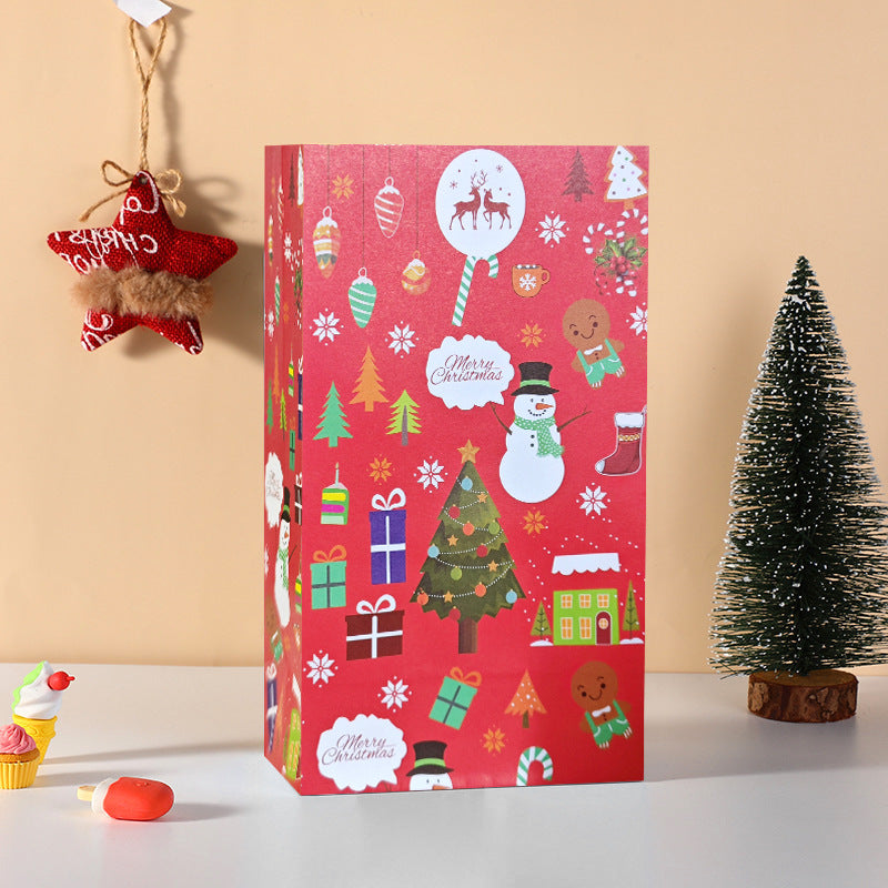 Christmas Flat Kraft Candy Bags