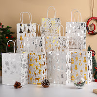 Christmas Foil Printed Kraft Gift Bags