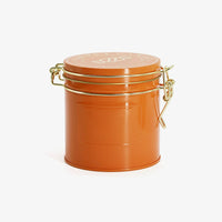Custom round tin food can for tea coffee candy packaging view 5