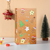 Christmas Flat Kraft Candy Bags