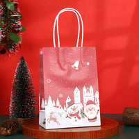 Christmas Kraft Handle Gift Bags